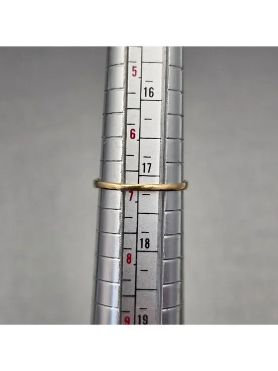 10k Gold Ring Size 7 3 Marquise Sapphire & 2 Diamond Accents Signed Cardow - Picture 16 of 16